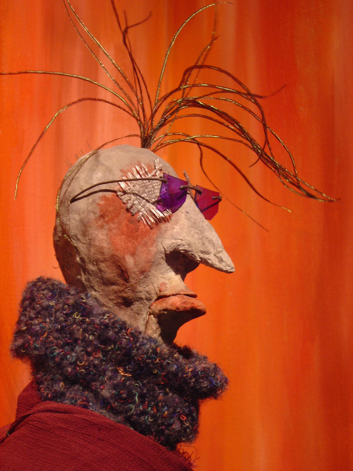puppet by joe mazza recycled materials for art and nature